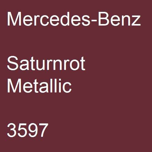 Mercedes-Benz, Saturnrot Metallic, 3597.